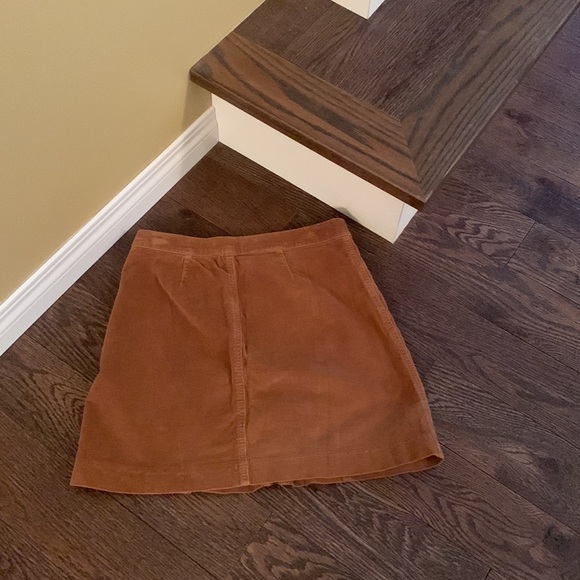 SOLD - Buffalo David Bitton Yellow / Gold Mini Skirt - Picture 3 of 4